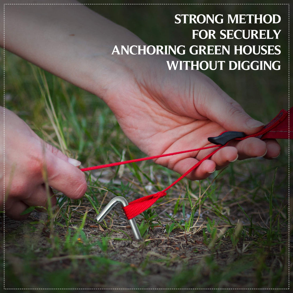 Ram-Pro set of 20 stakes keeps camping and gardening ready.