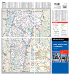 Rand McNally laminated map page with writable surface for notes.