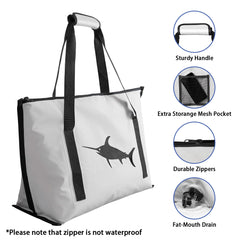 RANDUN fishing cooler bag top view