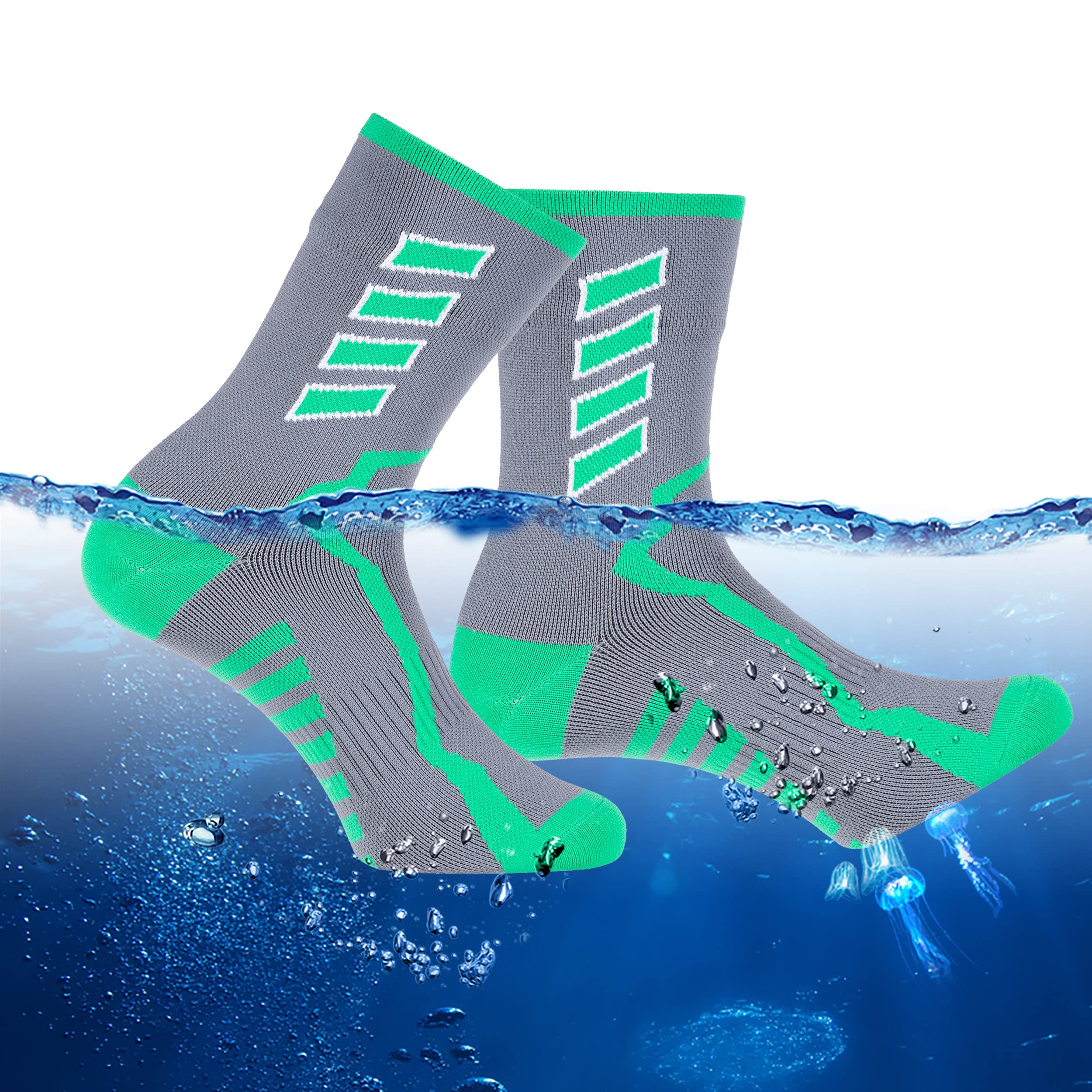 RANDY SUN Dry Socks waterproof-outer keeps feet dry during wet hikes and camping.