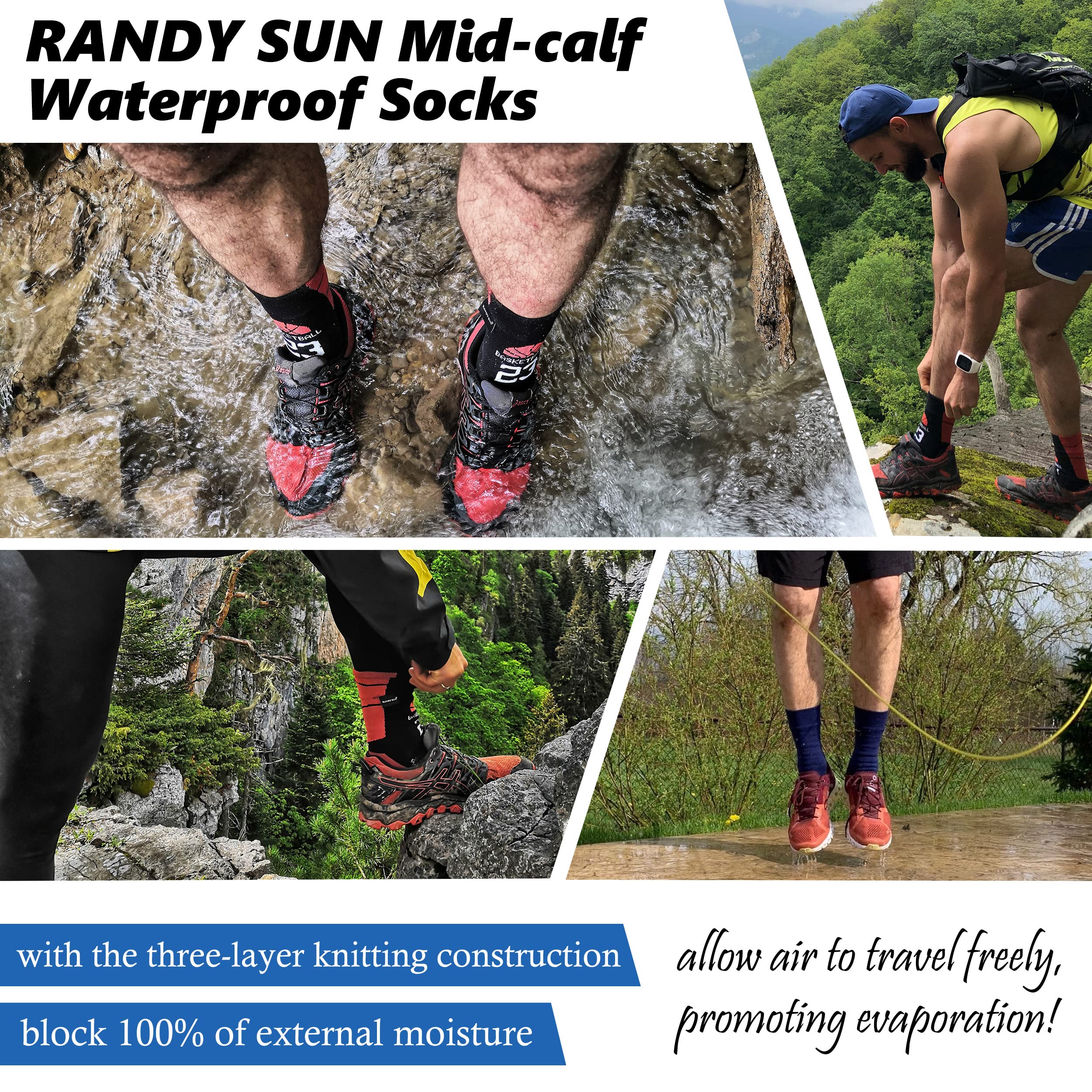 RANDY SUN Flag socks green large size-guide for proper fit