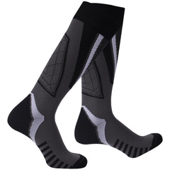 RANDY SUN knee-length waterproof socks front view keeps feet dry during hiking and boating.