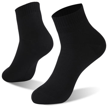 RANDY SUN Performance Socks front view in black with waterproof breathable design for outdoor comfort.