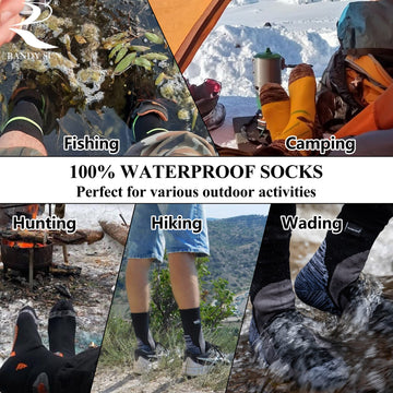 Randy Sun waterproof athletic-socks in-action running-biking wet-weather performance and comfort.