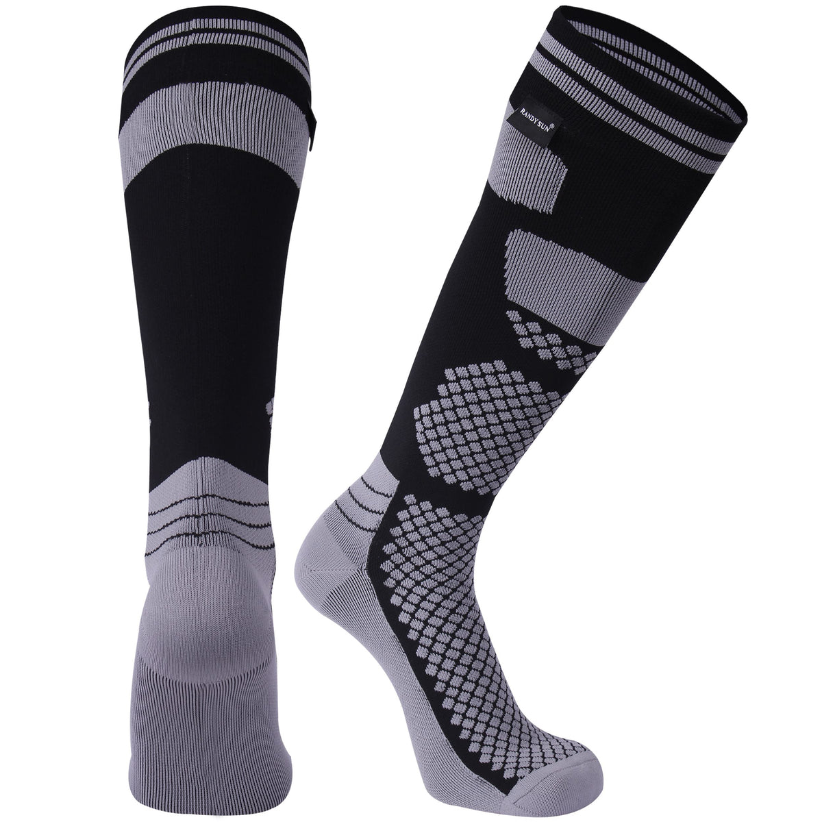 RANDY SUN waterproof breathable knee-high grey-black main image shows dry feet on rugged trails