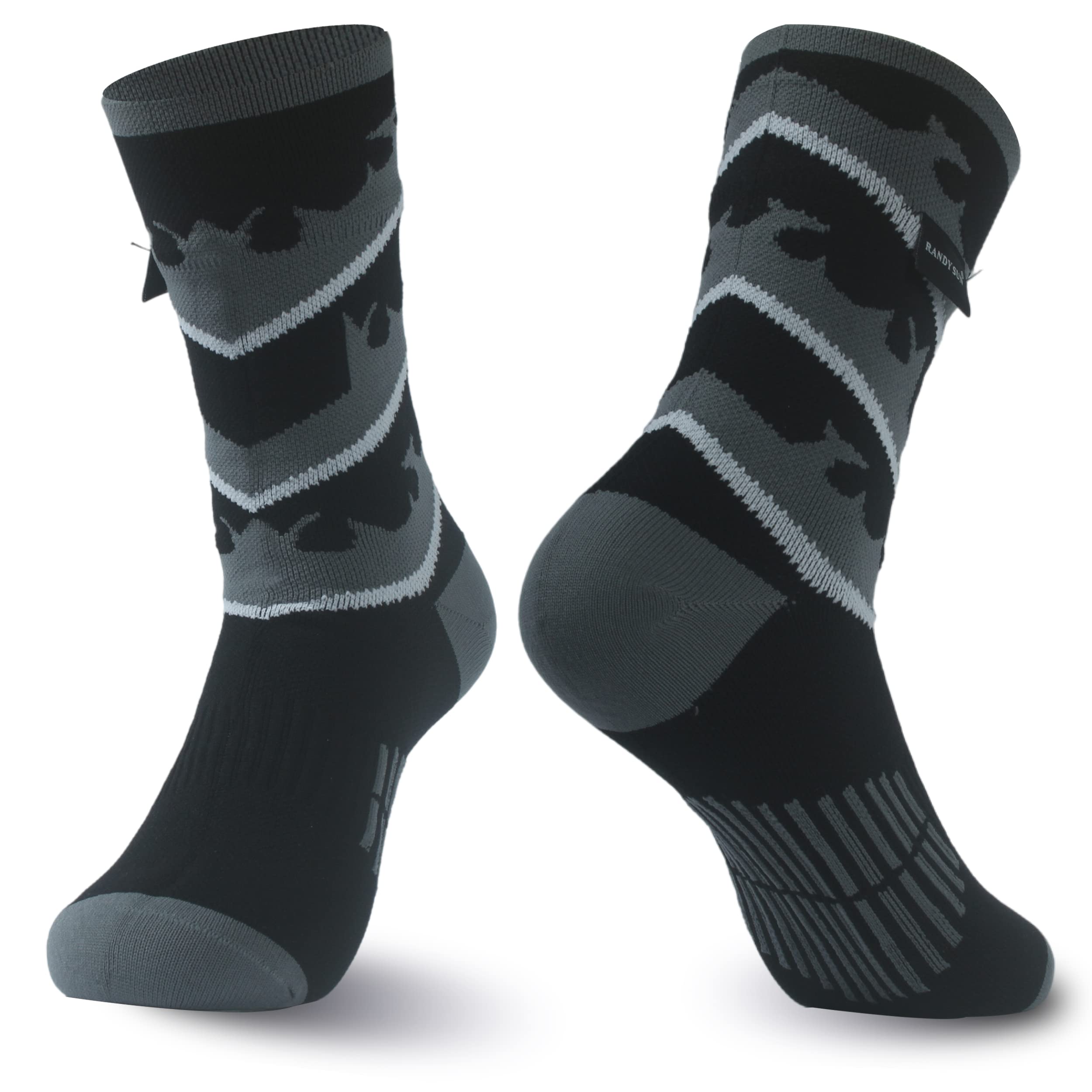 RANDY SUN waterproof breathable socks show membrane keeping feet dry during outdoor hikes.