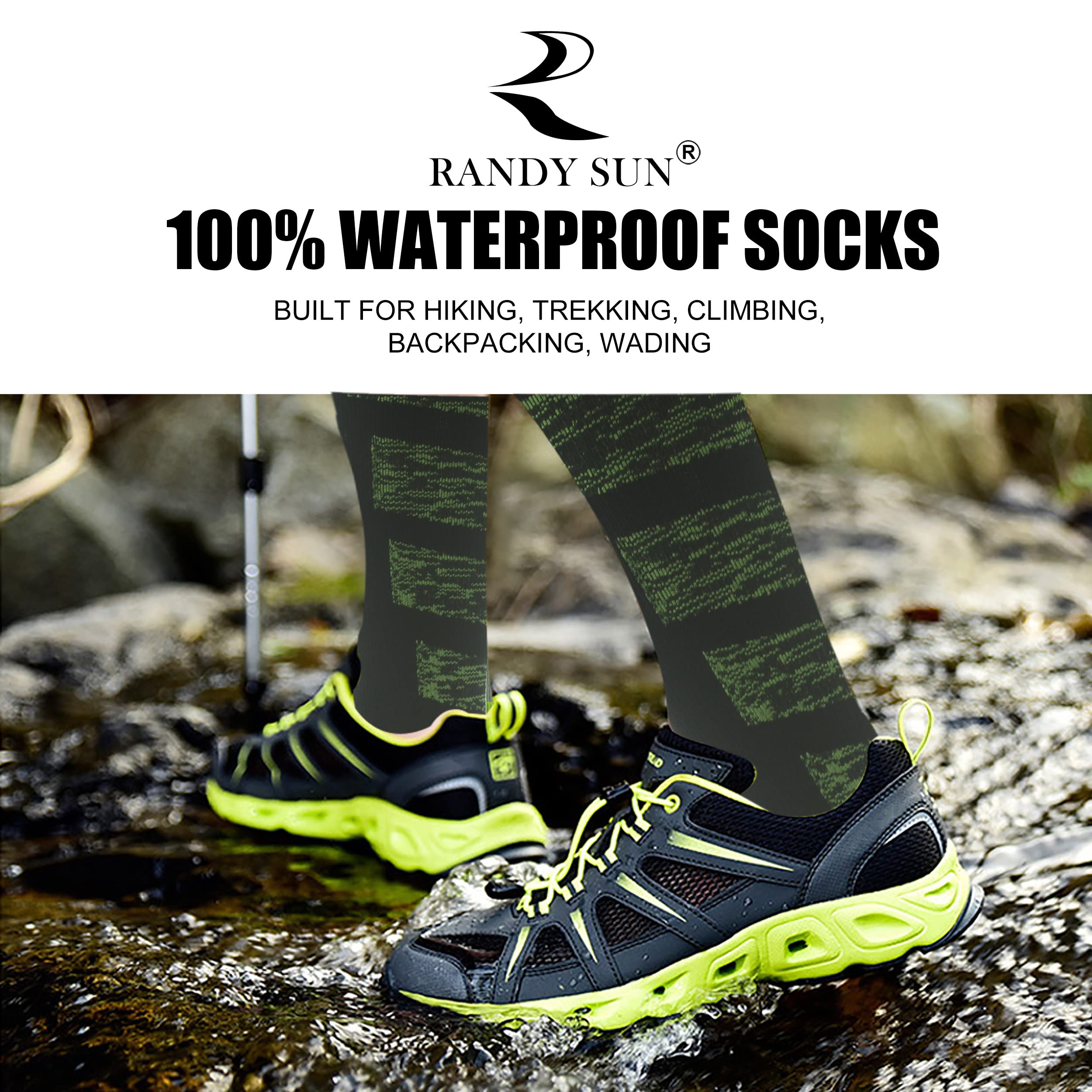 RANDY SUN cushioning sole close-up highlights all-day comfort for hiking.