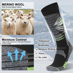 RANDY SUN waterproof membrane layer keeps feet dry while venting moisture.