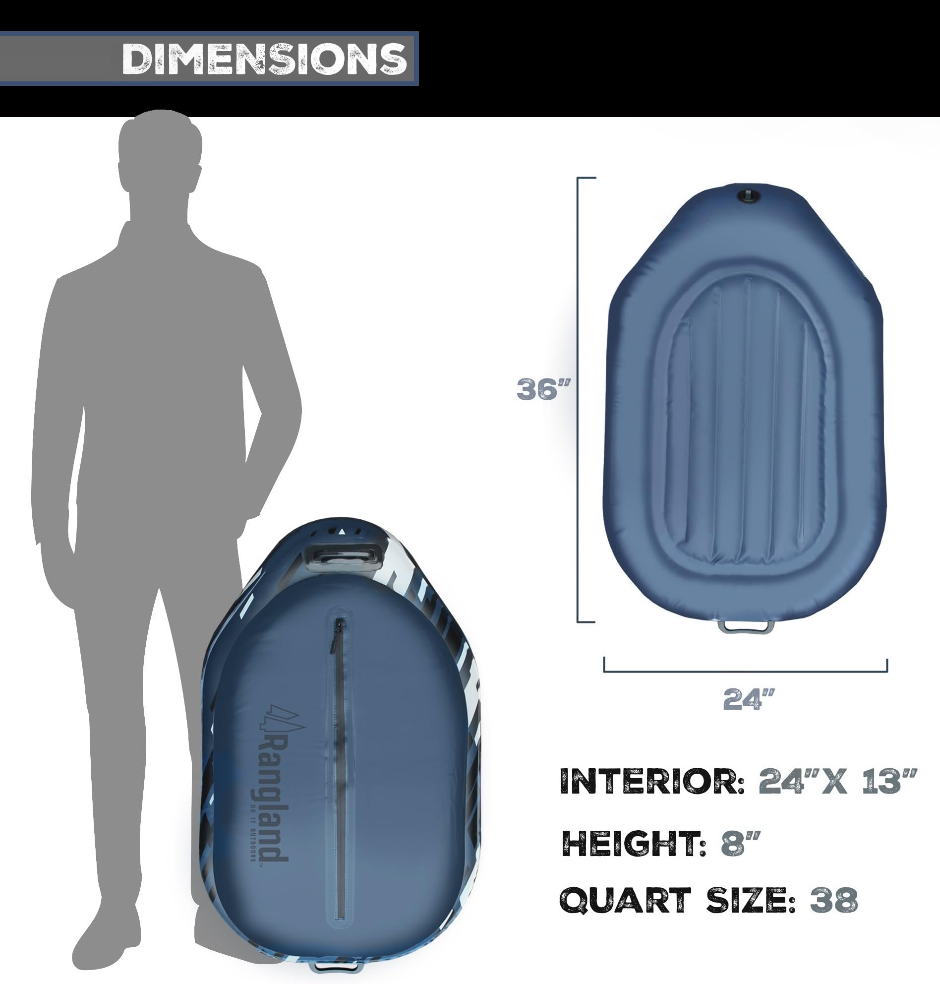 Rangland Adventure-30 kayak cooler drink-access panel enables easy reach