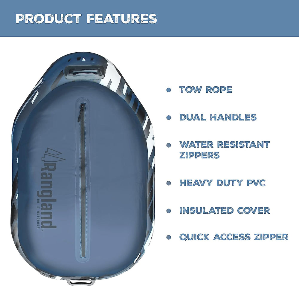 Rangland Adventure-30 kayak cooler with water-resistant zippers for secure storage