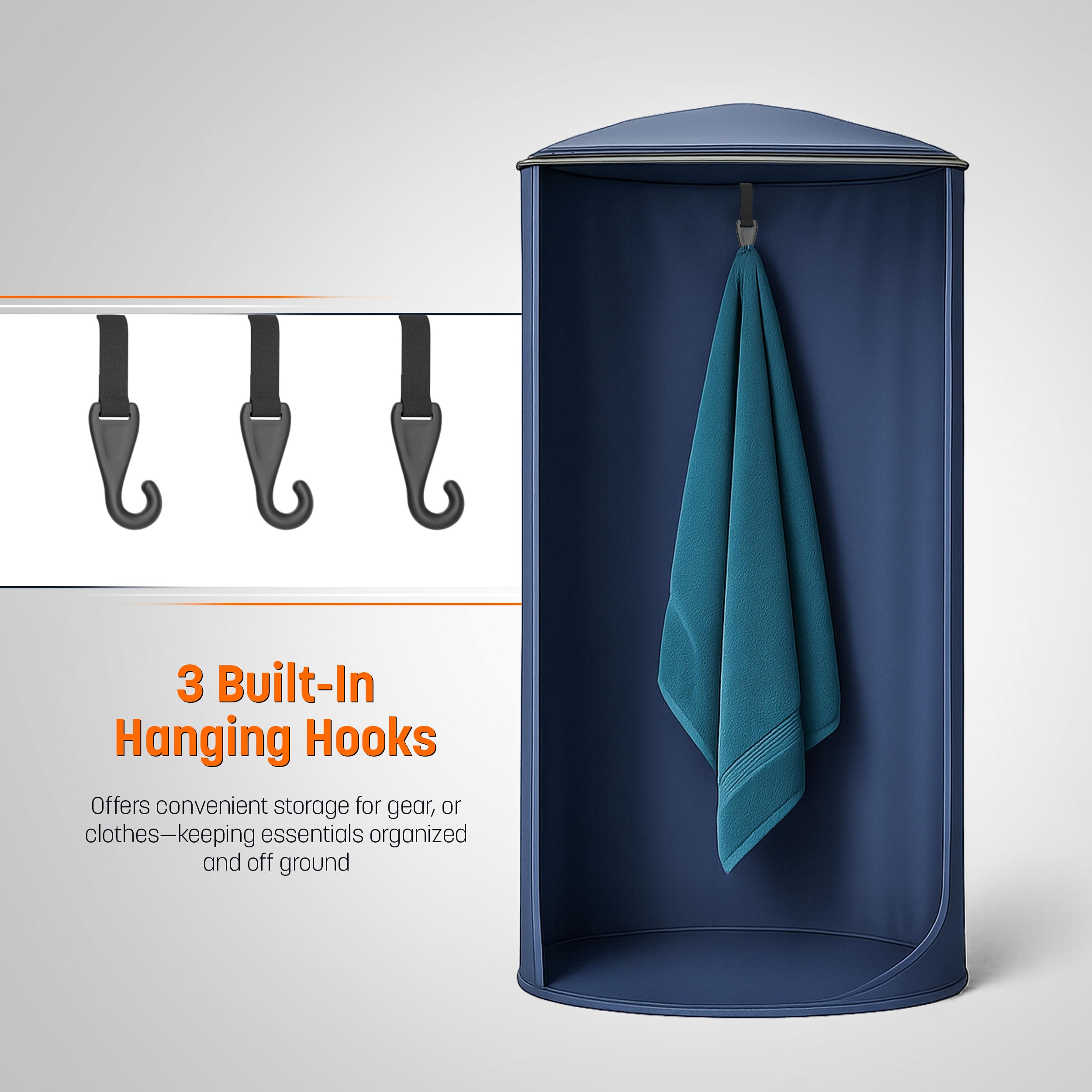 RANGLAND zipper with carabiner locks from inside for added security