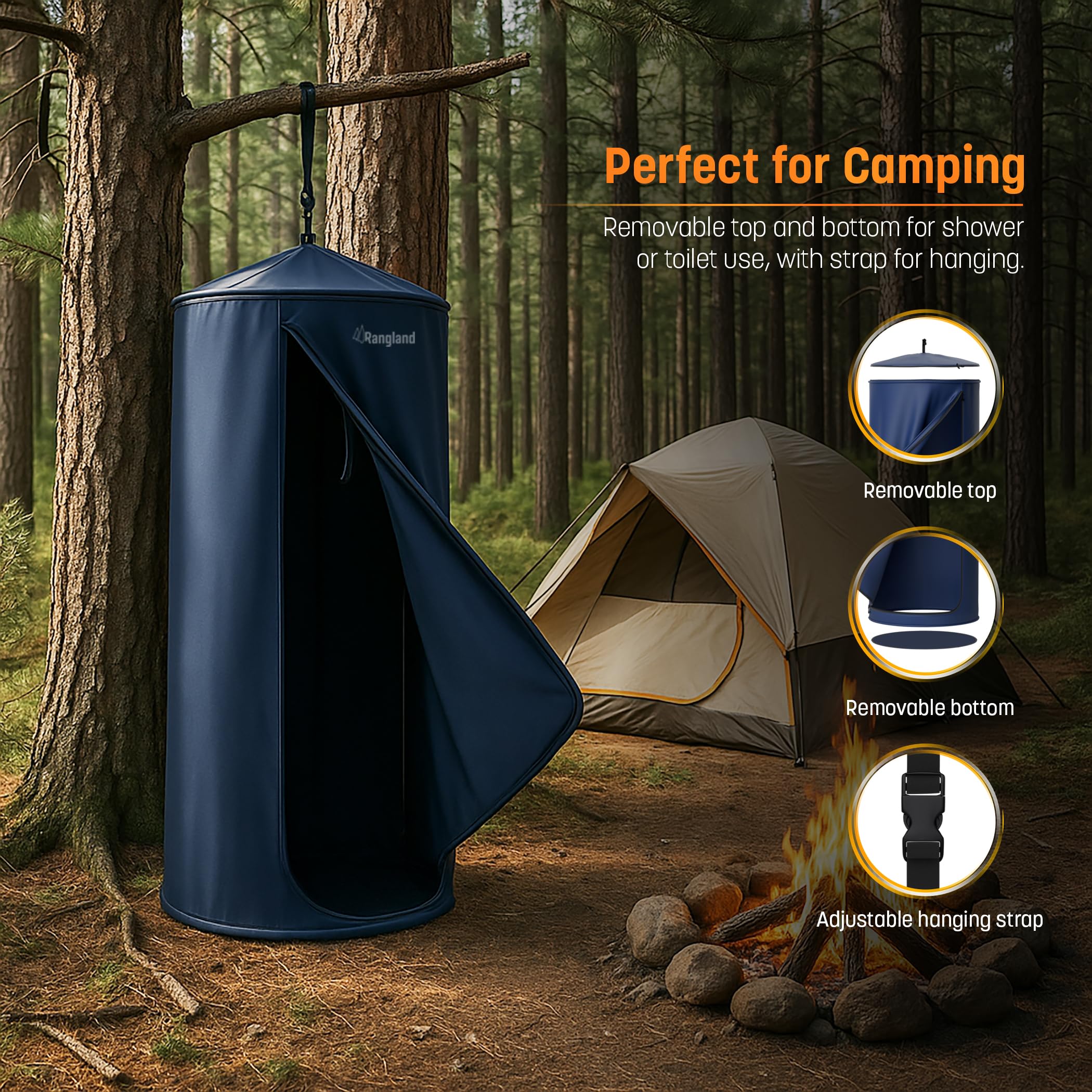 RANGLAND inner spring folding makes packing up effortless