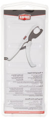 Rapala 9-inch Floating Fish Gripper white and black - side view with wrist lanyard
