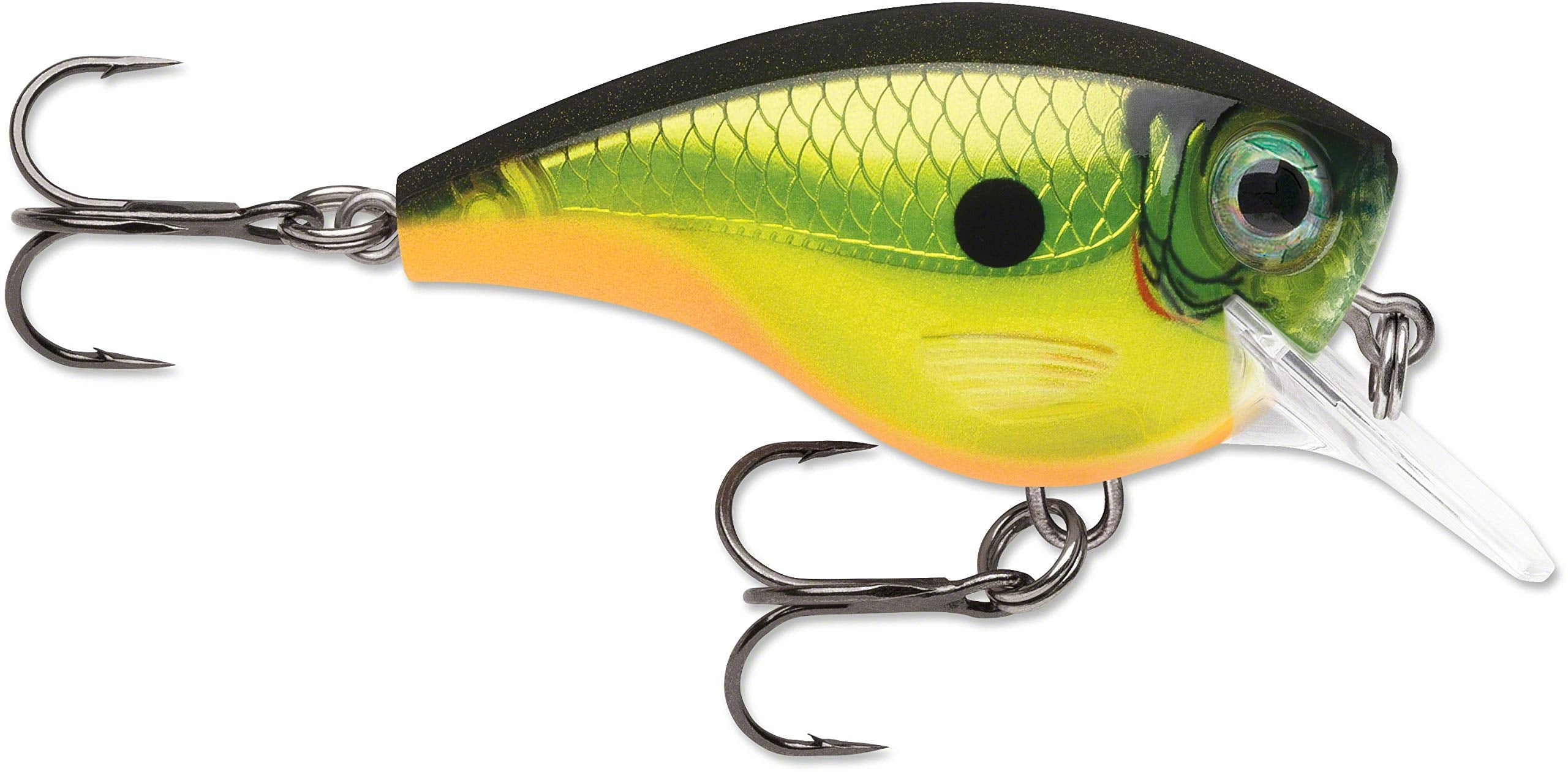 Rapala Balsa Xtreme Brat 06 front view for bass-ready action and hard flash.