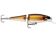 Rapala BXJM09GSH Gold Shiner jointed minnow lure for freshwater bass fishing.