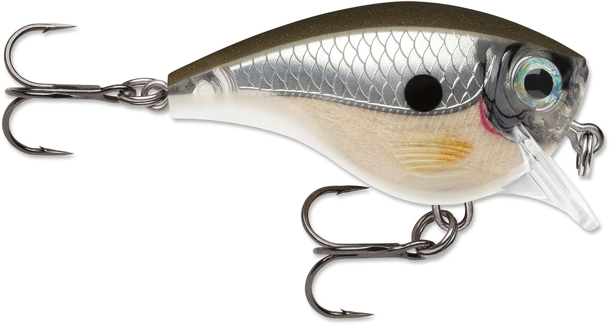Rapala BX Brat square bill lure in pearl gray shine for bass fishing success in freshwater