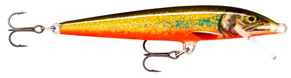 Rapala CHL F7-CHL original floater front view shows lifelike action for sea bass
