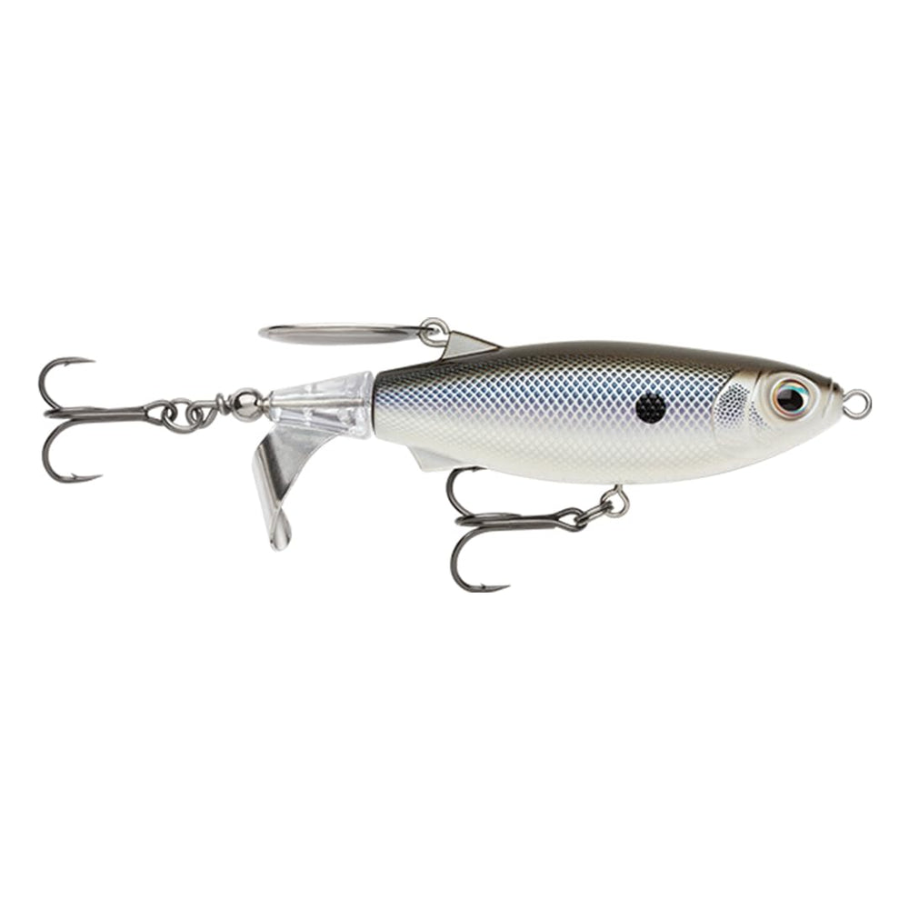 Rapala ClapTail 110 topwater lure with clacking tail for surface noise and bass strikes.