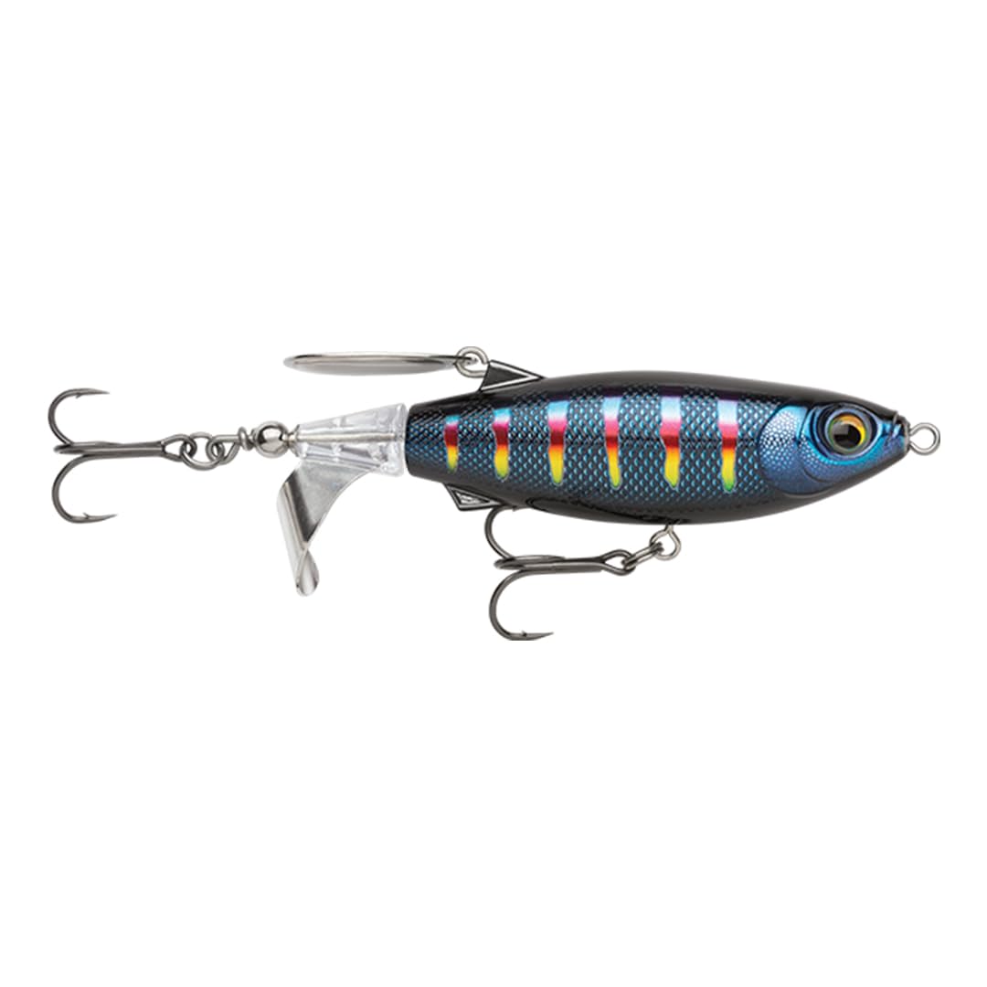 Rapala ClapTail 110 topwater lure in Night Aurora with clacking tail action for bass.