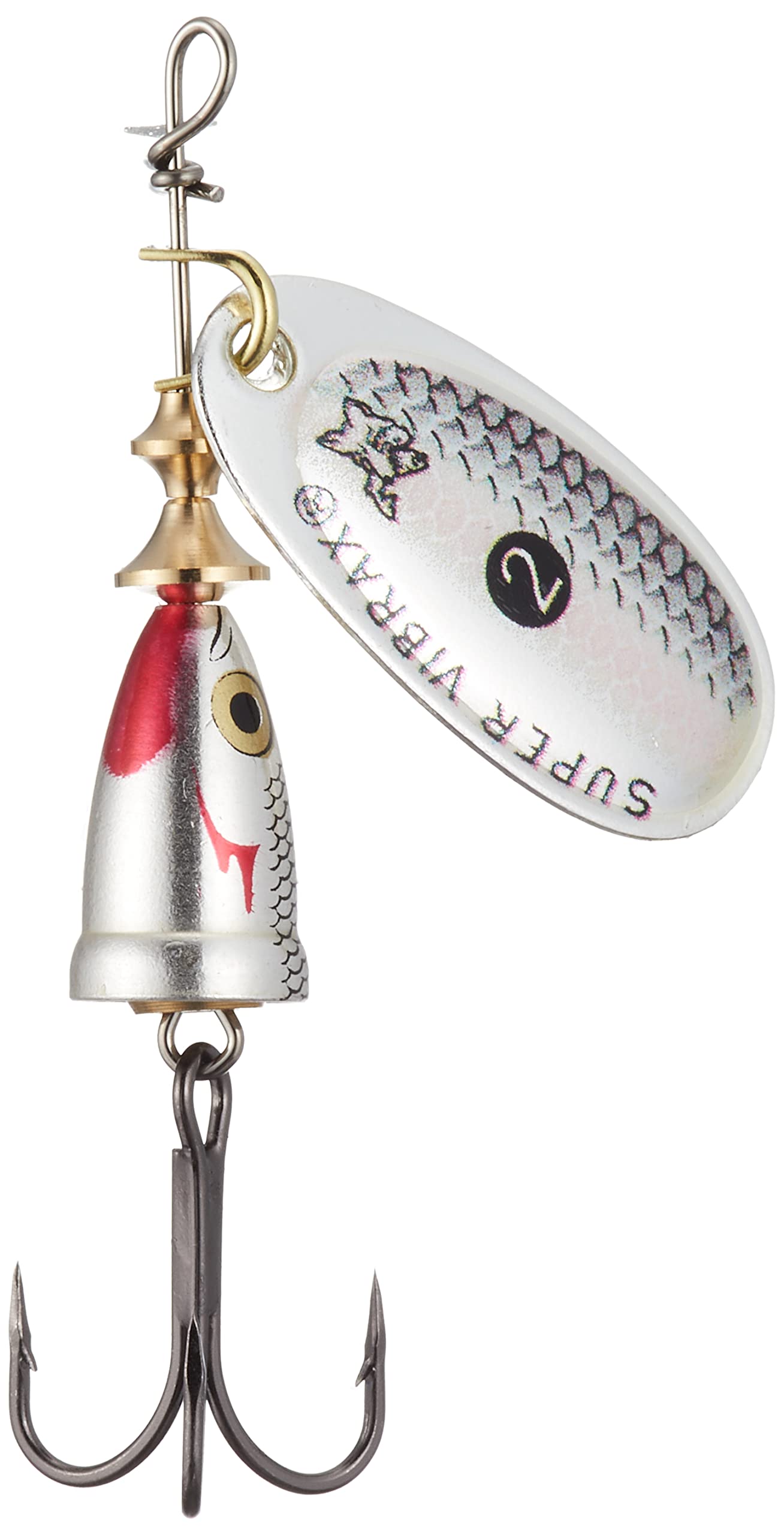 Rapala Classic Vibrax 02 Wildeye blade closeup showing flicker to attract fish