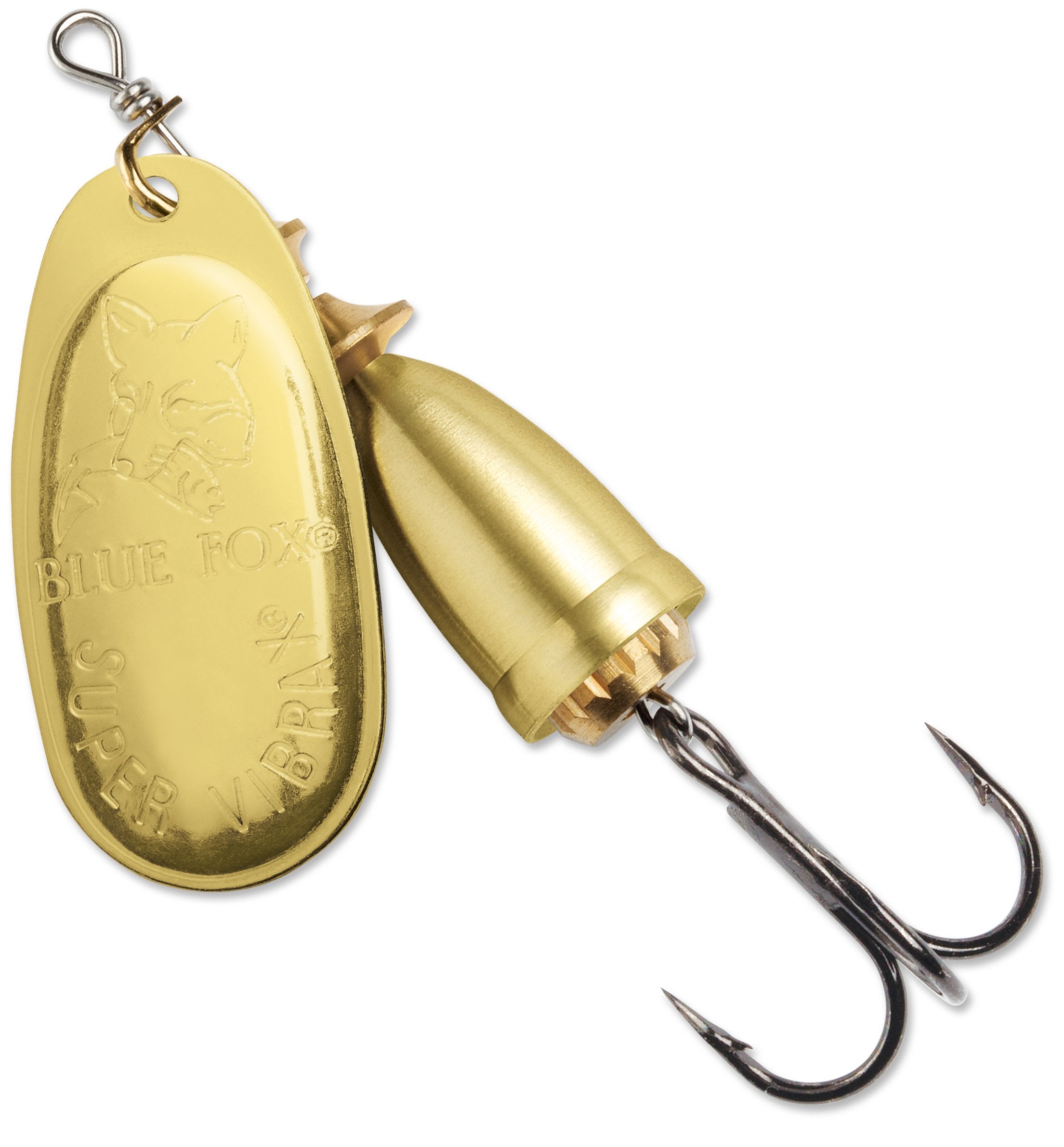 Rapala Classic Vibrax 03 Plated gold lure with flash and vibration attracts fish