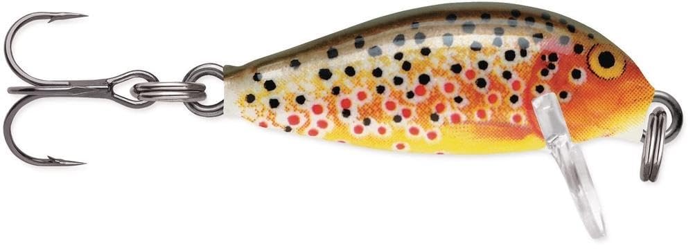 Rapala Countdown 01 Brown Trout lure side view for precise depth targeting