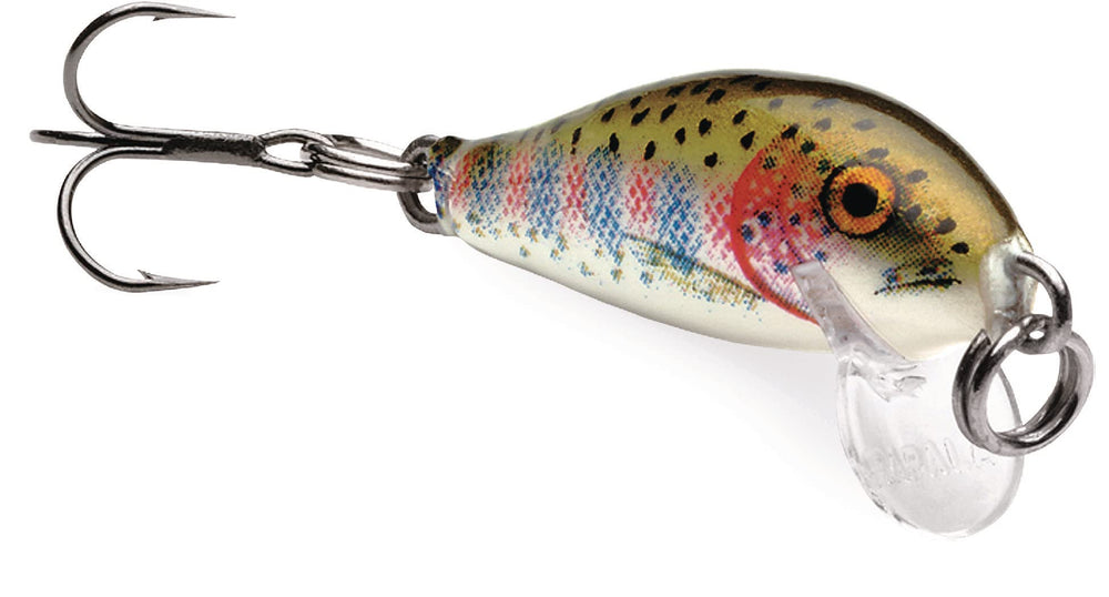 Rapala Countdown 01 Rainbow Trout lure, side view, proven depth delivery for targeting mid-water fish.