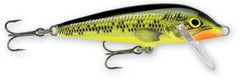 Rapala Countdown 07 Fire Minnow with red head, ideal for reaching suspended fish at depth.