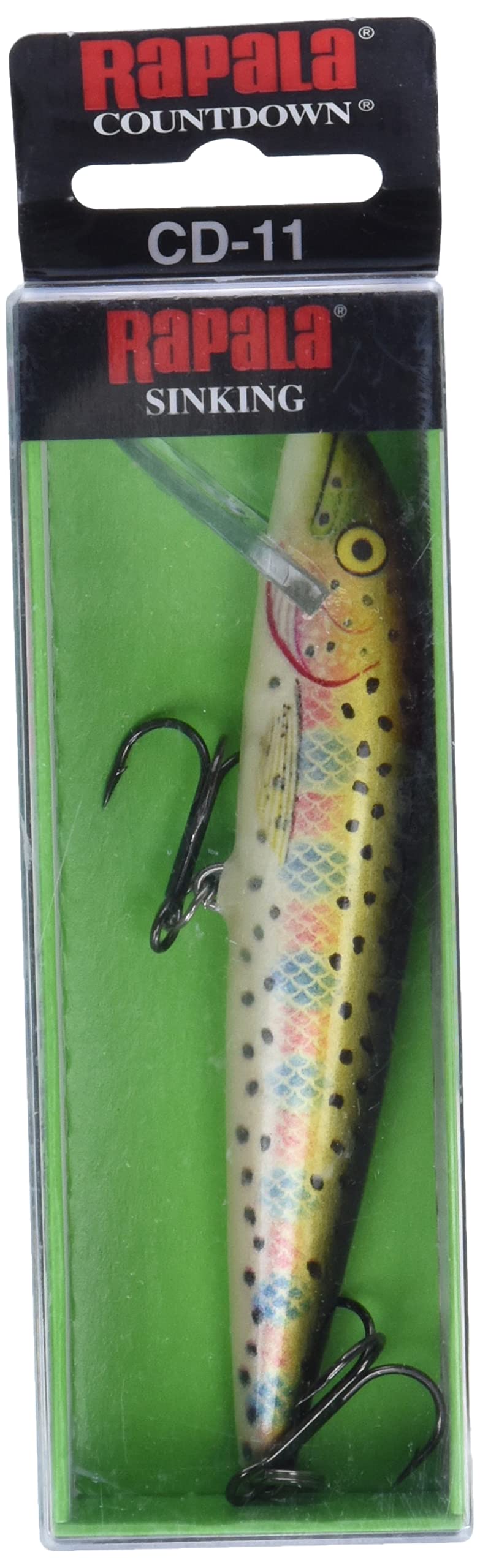 Rapala Countdown 11 custom swimming action creates a slow-rolling motion to attract strikes.