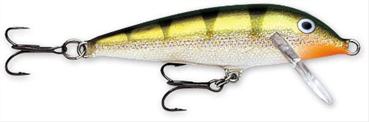 Rapala Countdown 11 Yellow Perch lure, ideal for targeting suspended or shallow fish with controlled depth.
