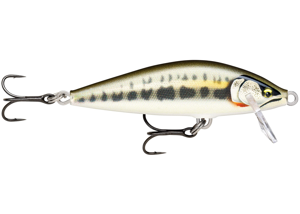 Rapala Countdown Elite 55 Gilded Minnow lure close-up for precise casting and lifelike wobble.