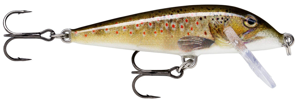 Rapala Countdown lure with two No. 5 hooks enables precise depth targeting for trolling.