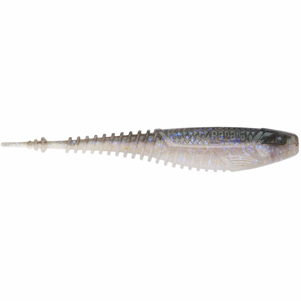 Rapala CrushCity Freeloader swimbait minnow with electric shad profile attracts bass and walleye.