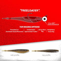 Rapala CrushCity Freeloader swimbait minnow on jig head enabling versatile presentations