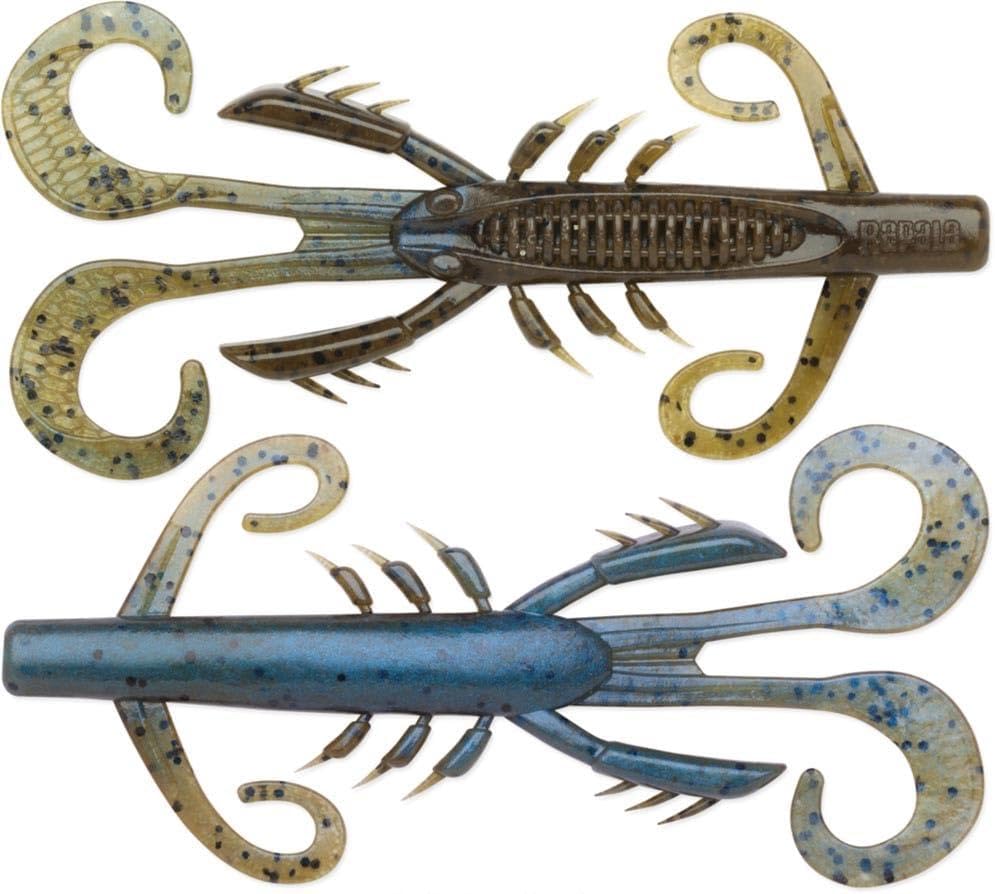 Rapala CrushCity Hedgehog bait in green pumpkin blue pearl, great for finesse rigs and heavy cover hits
