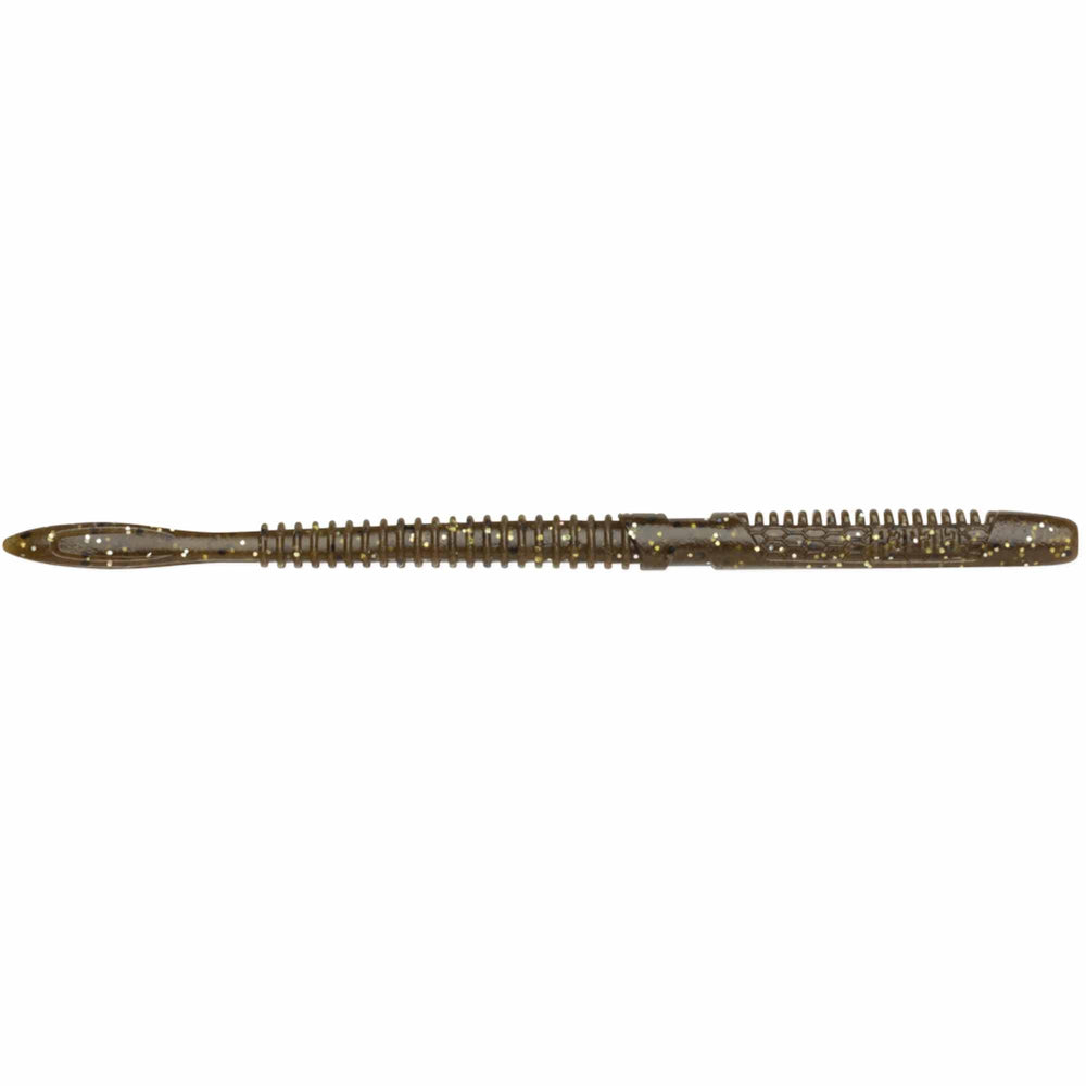 Rapala CrushCity Janitor worm in green pumpkin magic for Ned rig finesse and targeted bites