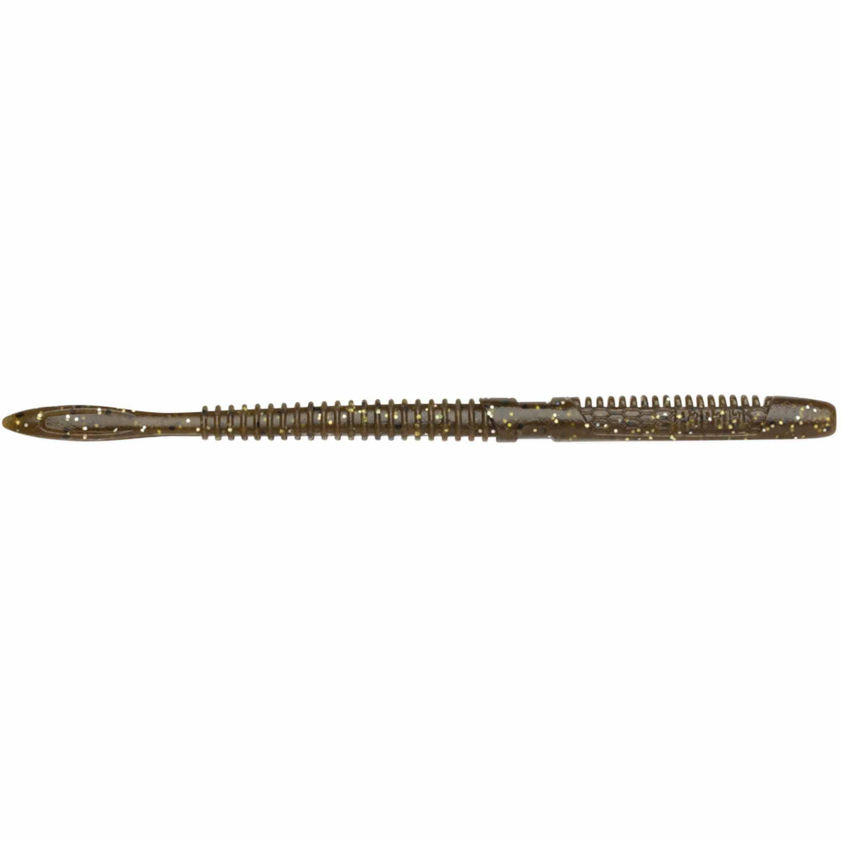 Rapala CrushCity Janitor worm in green pumpkin magic for Ned rig finesse and targeted bites