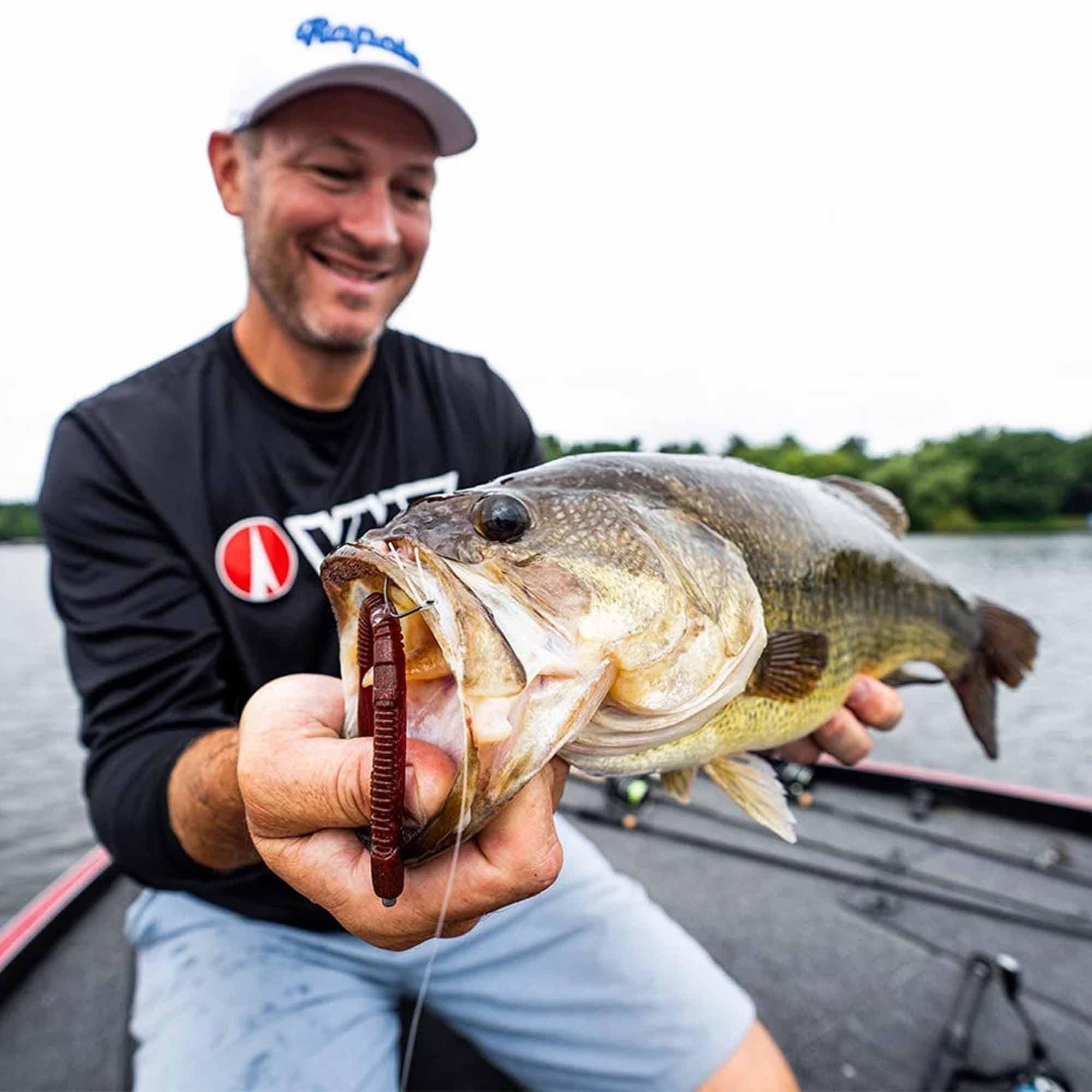 Rapala CrushCity Janitor Worm Wacky action reveals subtle movement for finesse presentations