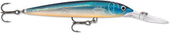 Rapala Deep Husky Jerk 10 Ghost Blue lure in water targets deep-water game fish