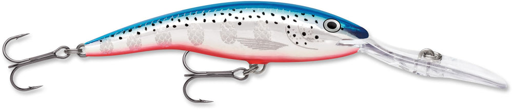 Rapala Deep Tail Dancer 07 Blue Flash side view highlighting deep-diving action for big bass