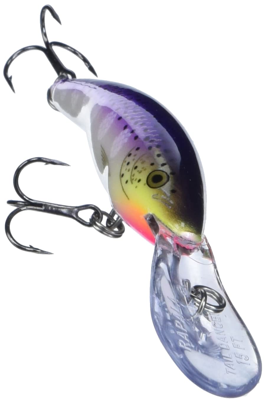 Rapala Deep Tail Dancer 07 Purpledescent balsa wood construction for buoyant action