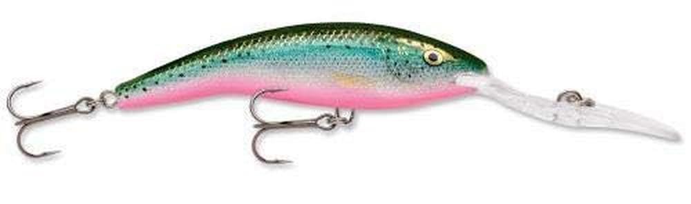 Rapala Deep Tail Dancer 09 bleeding tiger balsa wood body detail.