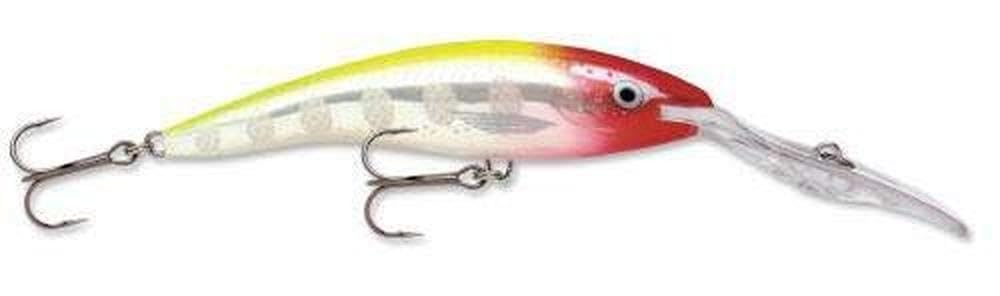 Rapala Deep Tail Dancer 09 bleeding tiger internal rattle for sound attraction.