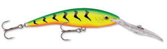 Rapala Deep Tail Dancer 09 bleeding tiger action shows wide tail swim.