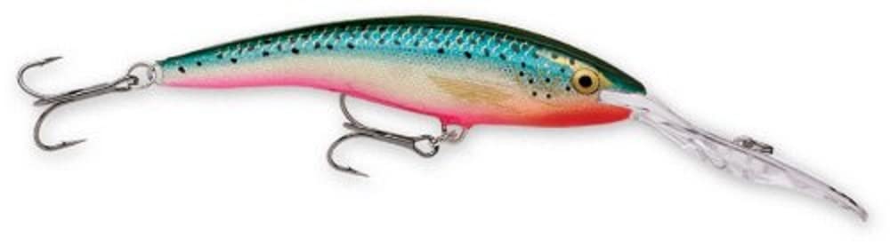 Rapala Deep Tail Dancer 09 Rainbow Trout lure with deep lip for reaching deeper fish