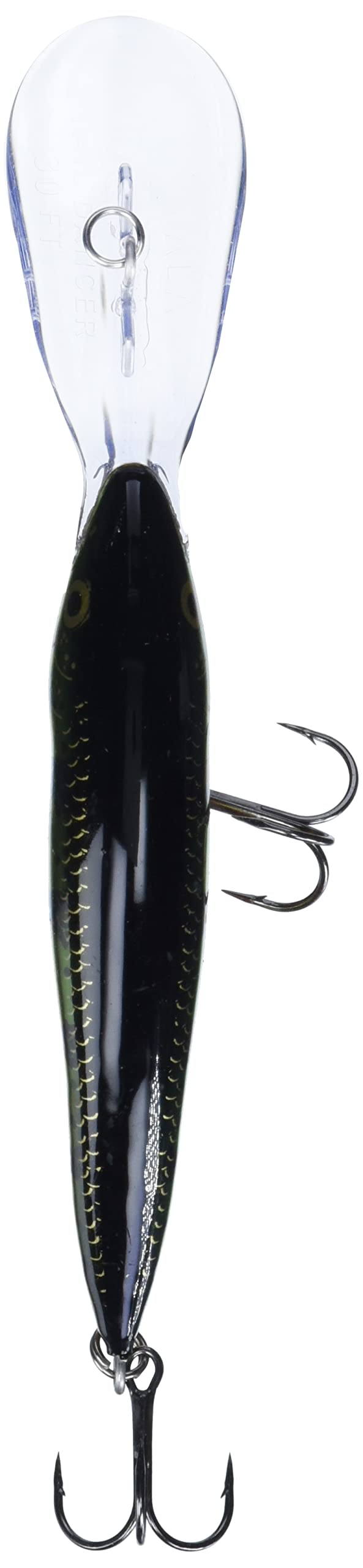 Rapala Deep Tail Dancer 11 Flash Perch highlights buoyant balsa wood construction.