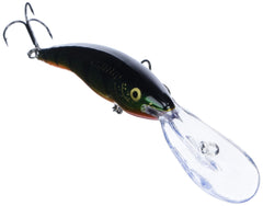 Rapala Deep Tail Dancer 11 Flash Perch shows wide tail swimming action.