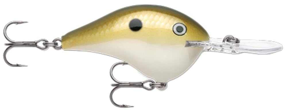 Rapala Dives-To crankbait Lemon Shad, 2-inch body, lifelike action improves bass fishing results