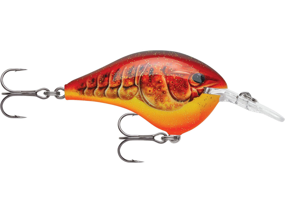 Rapala Dives-To Crankbait Crystal Craw diving lure for bass and walleye success