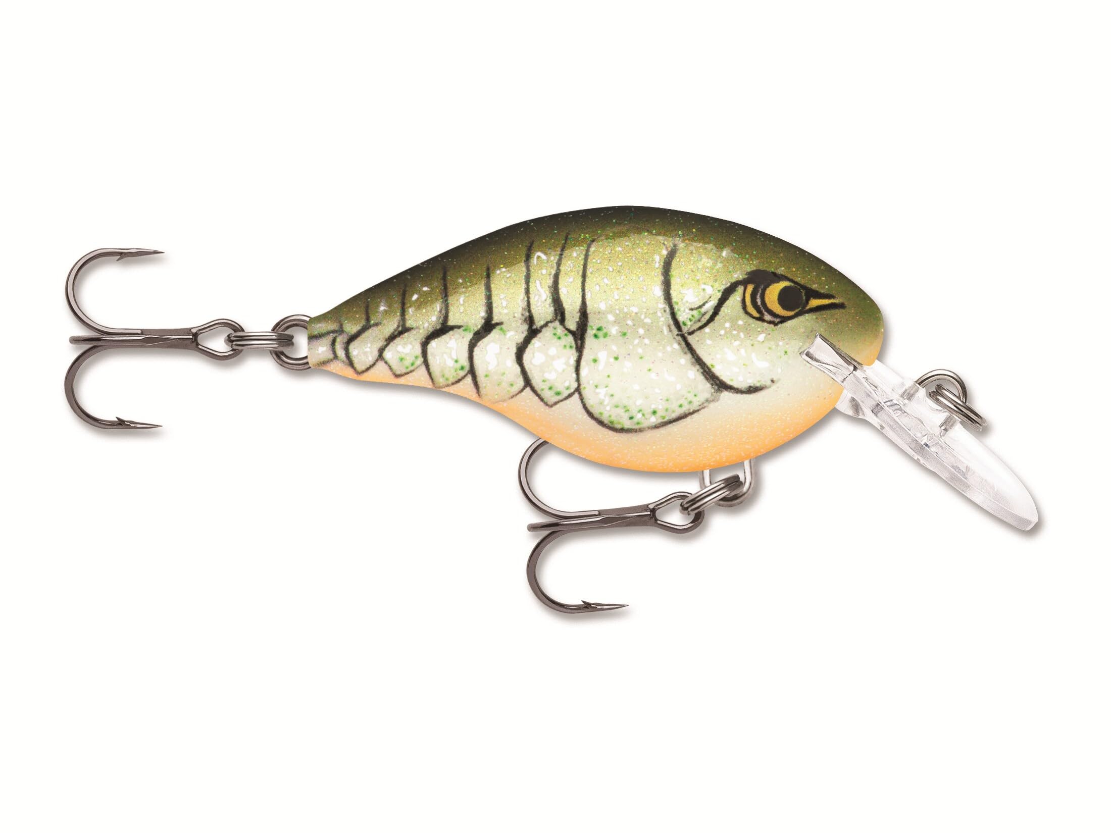 Rapala Dives-To Crankbait Rootbeer Crawdad showing lifelike action for depth control